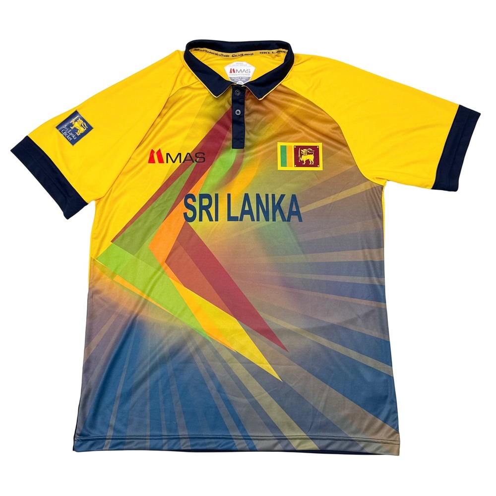 Sri Lanka Cricket Jersey Size 3XL MAS National Collared Shirt Yellow
